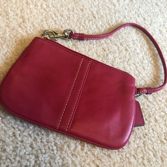 Small Pink Coach Wristlet - Picture 4 of 6